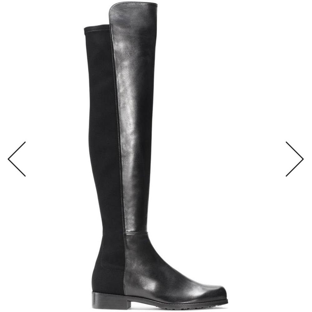 Stuart Weitzman Nappa 5050 Black Over The KneeBoot - Picture 2 of 8